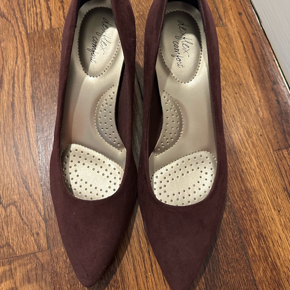 Dexflex Comfort Women's Purple Suede Heels